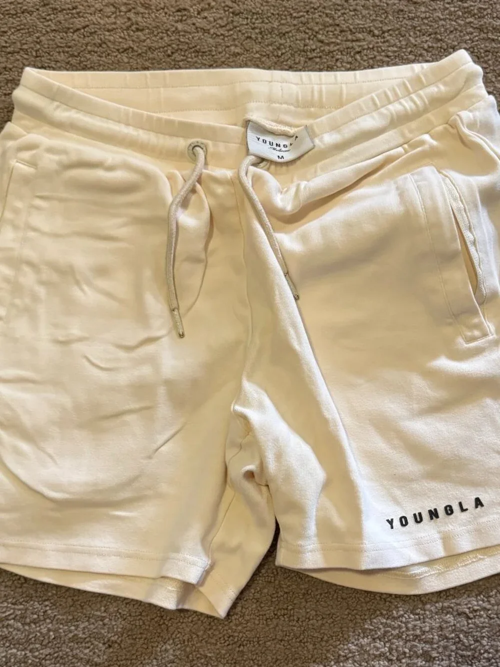 YoungLA 118 The Perfect Shorts Medium Off White